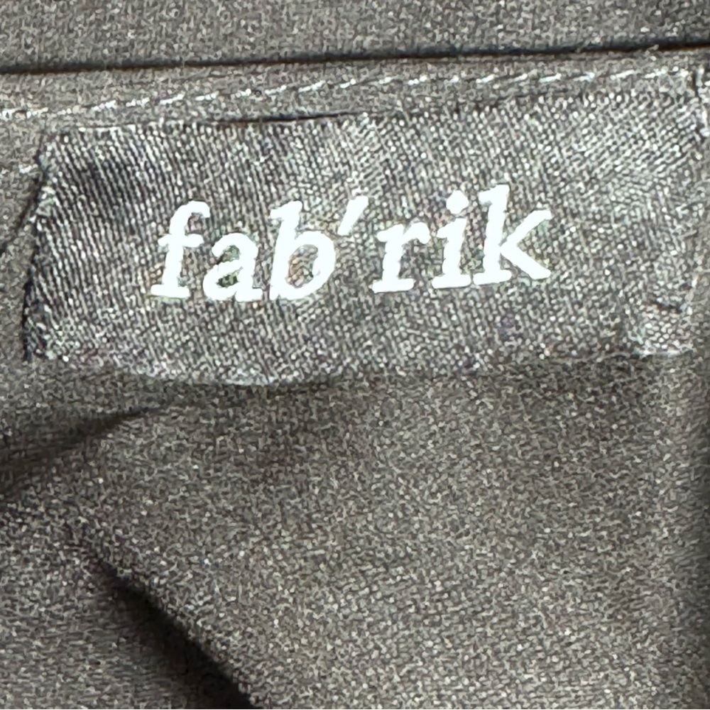 FAB’RIK Sleeveless Ruffle Accent Blouse BLACK-WHITE / SMALL - Picture 10 of 12